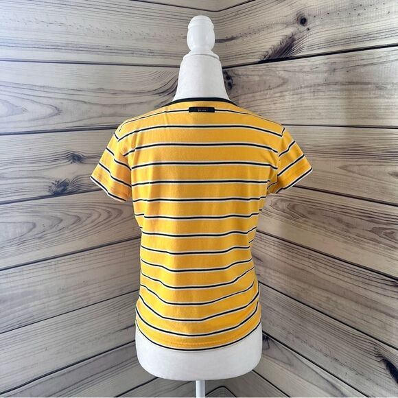 Vintage Tommy Hilfiger Tommy Jeans Yellow Striped T-Shirt - Picture 7 of 7